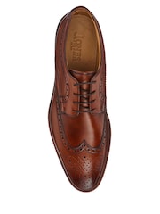 Jones Bootmaker Brown Longwood Suede Derby Brogues - Image 5 of 5