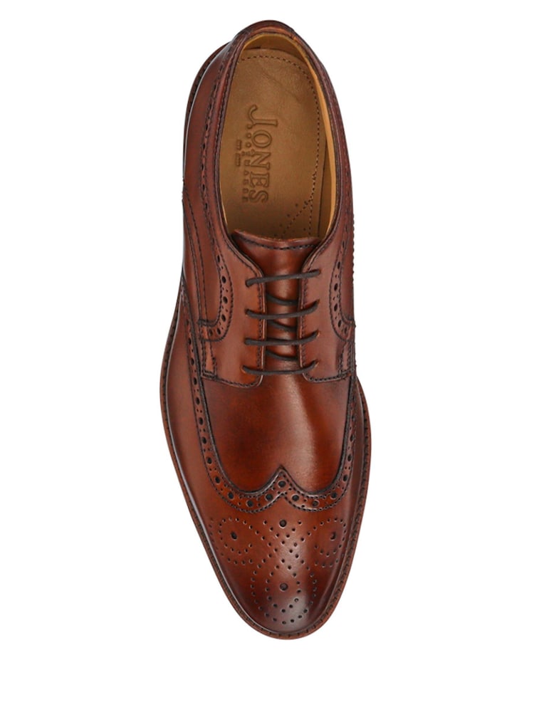 Jones Bootmaker Brown Longwood Suede Derby Brogues - Image 5 of 5