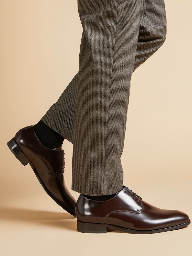 Jones Bootmaker Brown Melvin Leather Oxford Shoes - Image 1 of 5