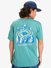 Quiksilver Blue EV Waves Festival Short Sleeve T-Shirt - Image 2 of 8