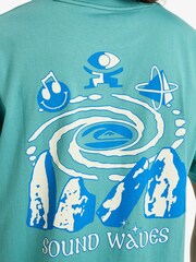 Quiksilver Blue EV Waves Festival Short Sleeve T-Shirt - Image 6 of 8