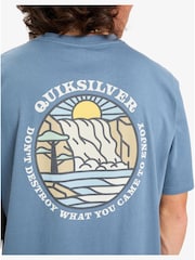 Quiksilver EV Summer Salt Backprint Graphic Logo Short Sleeve T-Shirt - صورة 5 من 7