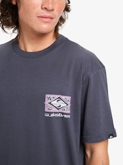 Quiksilver Blue Evo Youth Crisis Backprint Graphic Logo Short Sleeve T-Shirt - Image 5 of 8