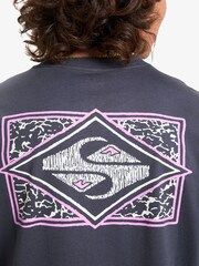 Quiksilver Blue Evo Youth Crisis Backprint Graphic Logo Short Sleeve T-Shirt - Image 6 of 8