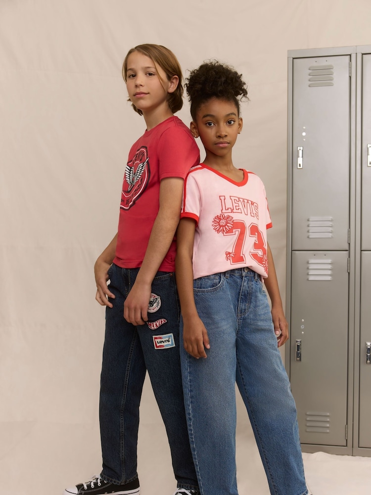 Levi's® Blue Baggy Barrel Leg Jeans - Image 2 of 10 Levi's® Blue Baggy Barrel Leg Jeans - Image 2 of 10