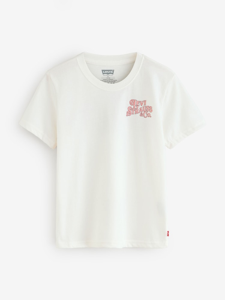 Levi's® Cream Worn By Cowboys Western Graphic Print Short Sleeve T-Shirt - Image 1 of 6 Levi's® Cream Worn By Cowboys Western Graphic Print Short Sleeve T-Shirt - Image 1 of 6