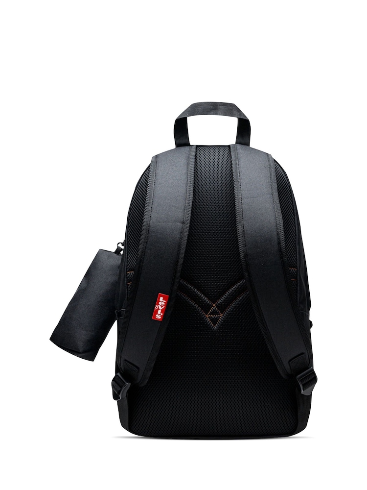 Levi's® Black Logo Backpack With Pencil Case - Image 2 of 5