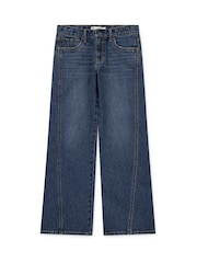 Levi's® Blue Wide Leg Jeans With Seaming Detail - Image 1 of 4