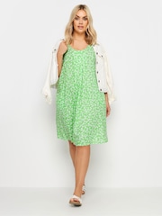 Verde - Vestido com bolso floral Yours Curve - Imagem 1 de 4