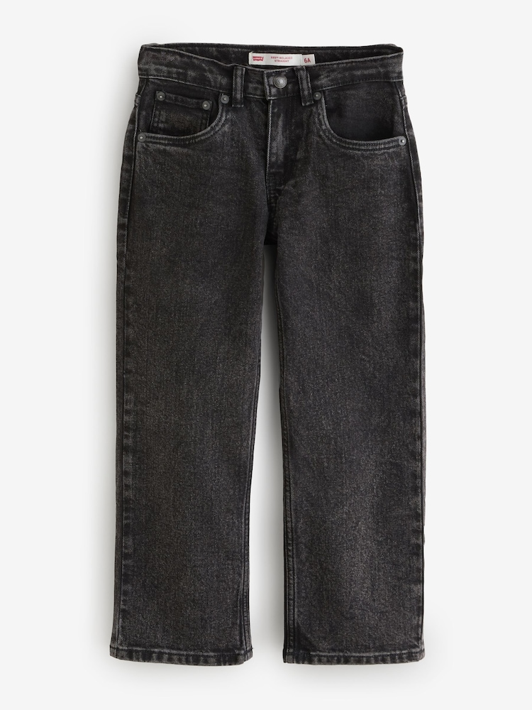 Levi's® Black 555 Relaxed Straight Jeans - Image 1 of 3