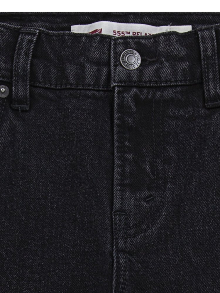 Levi's® Black 555 Relaxed Straight Jeans - Image 2 of 3
