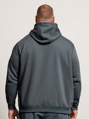 BadRhino Big & Tall Blue Worldwide Graphic Print Hoodie - Image 2 of 7