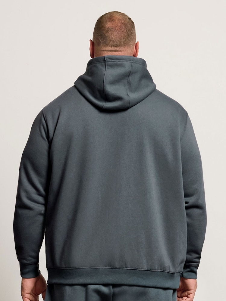 BadRhino Big & Tall Blue Worldwide Graphic Print Hoodie - Image 2 of 7 BadRhino Big & Tall Blue Worldwide Graphic Print Hoodie - Image 2 of 7