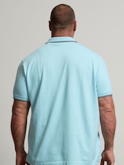 BadRhino Big & Tall Purple Pique Polo Shirts 3 Pack - Image 4 of 8