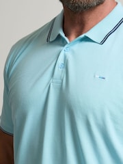 BadRhino Big & Tall Purple Pique Polo Shirts 3 Pack - Image 5 of 8