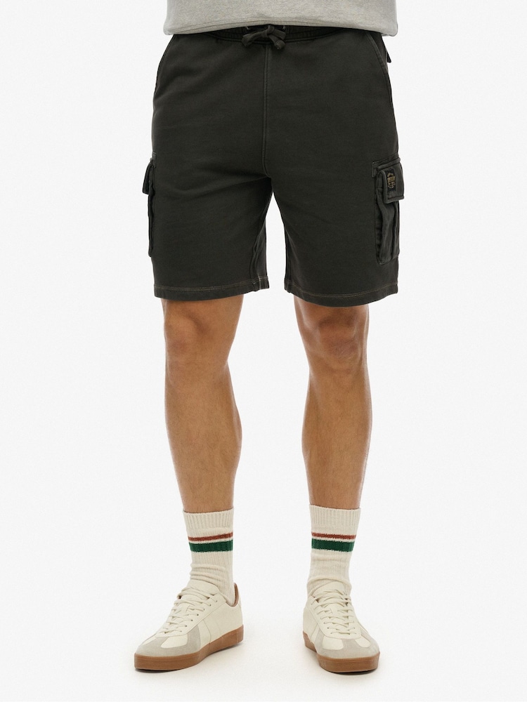 Superdry Grey Contrast Stitch Cargo Shorts - Image 1 of 7