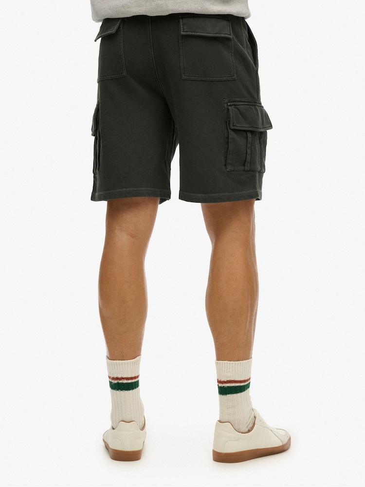 Superdry Grey Contrast Stitch Cargo Shorts - Image 2 of 7