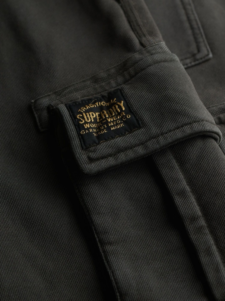 Superdry Grey Contrast Stitch Cargo Shorts - Image 7 of 7