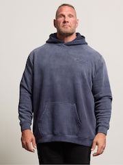 BadRhino Big & Tall Blue Sun Bleached Hoodie - Image 1 of 6