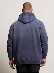 BadRhino Big & Tall Blue Sun Bleached Hoodie - Image 3 of 6
