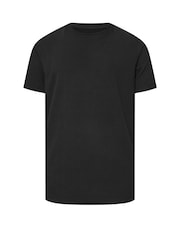 BadRhino Big & Tall Black Ottoman Ribbed T-Shirt - Image 1 of 2