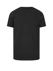 BadRhino Big & Tall Black Ottoman Ribbed T-Shirt - Image 2 of 2
