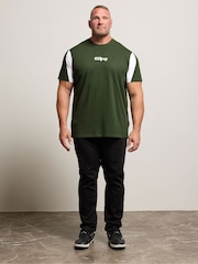 BadRhino Big & Tall Green Cut & Sew T-Shirt - Image 2 of 6