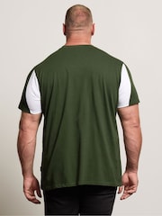 BadRhino Big & Tall Green Cut & Sew T-Shirt - Image 3 of 6