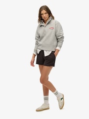 Superdry Black Essential Logo Garment Dye Shorts - Image 1 of 6