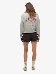 Superdry Black Essential Logo Garment Dye Shorts - Image 3 of 6