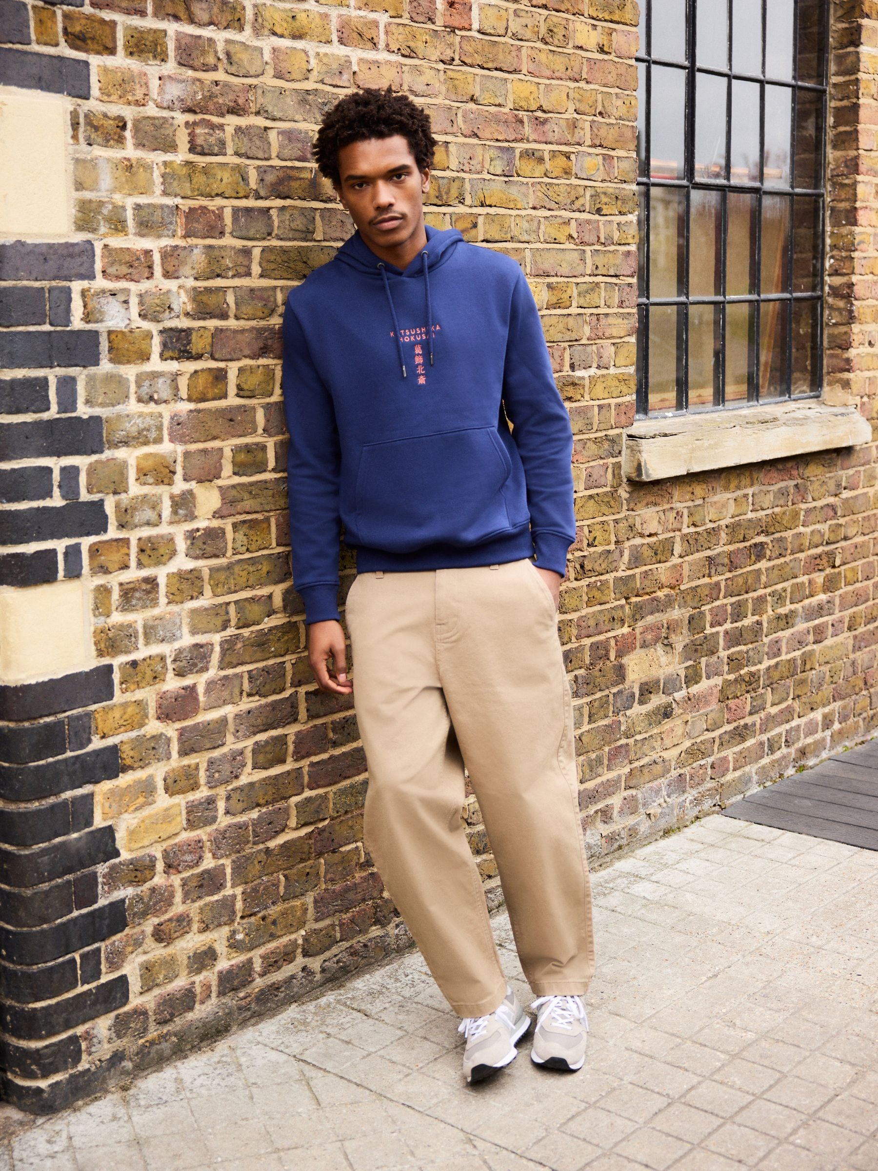 Buy Blue Overhead Hoodie Hokusai Graphic Sweat Top from the Next