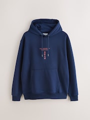 Blue Hokusai Licence Graphic Crew Neck Sweatshirt - Image 5 of 8