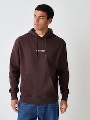 بني - Seminal Licence Skull Graphic Hoodie - صورة 3 من 9