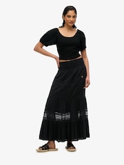Superdry Black Ibiza Maxi Skirt - Image 2 of 6