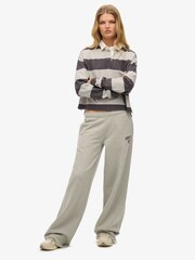 Superdry Grey Athletic Essentials Wide Leg Joggers - Image 1 of 5
