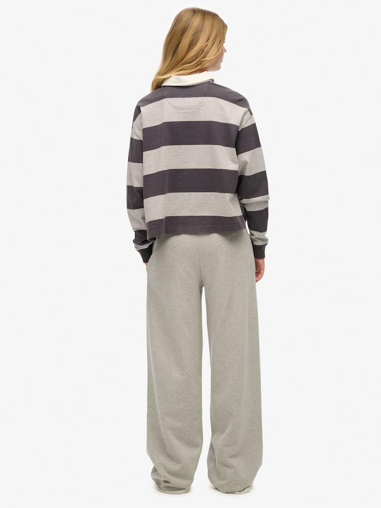 Superdry Grey Athletic Essentials Wide Leg Joggers - Image 2 of 5