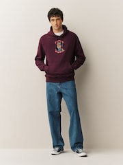 Burgundy Red Guns N' Roses Licence Graphic Print Hoodie - Image 3 of 9