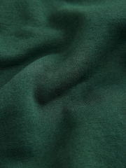Dark Green Snoopy Graphic Rugby Polo Sweatshirt - Image 4 of 4
