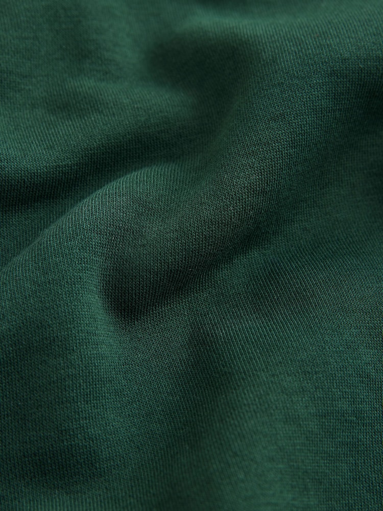 Dark Green Snoopy Graphic Rugby Polo Sweatshirt - Image 4 of 4 Dark Green Snoopy Graphic Rugby Polo Sweatshirt - Image 4 of 4
