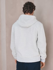 Grau meliert - Linear Texture Zip Through Hoodie - Bild 3 von 7