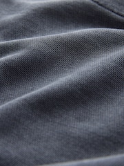 Grey Relaxed Fit Garment Wash Wide Fit Cotton Rich Heavyweight Joggers - Image 9 of 9