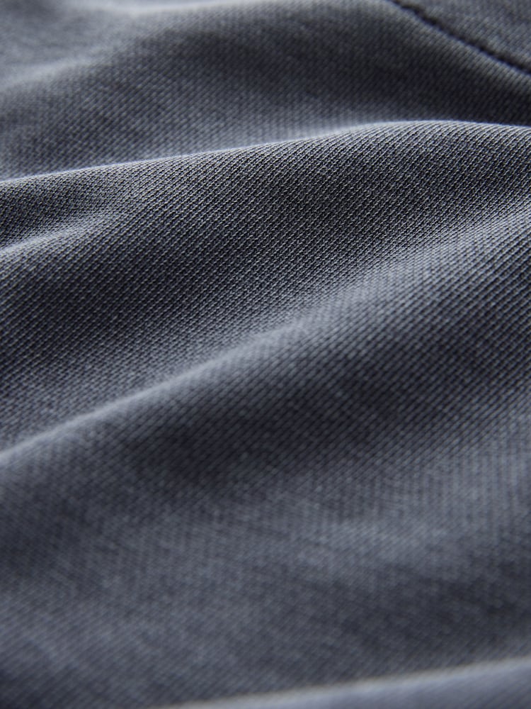 Grey Relaxed Fit Garment Wash Wide Fit Cotton Rich Heavyweight Joggers - Image 9 of 9