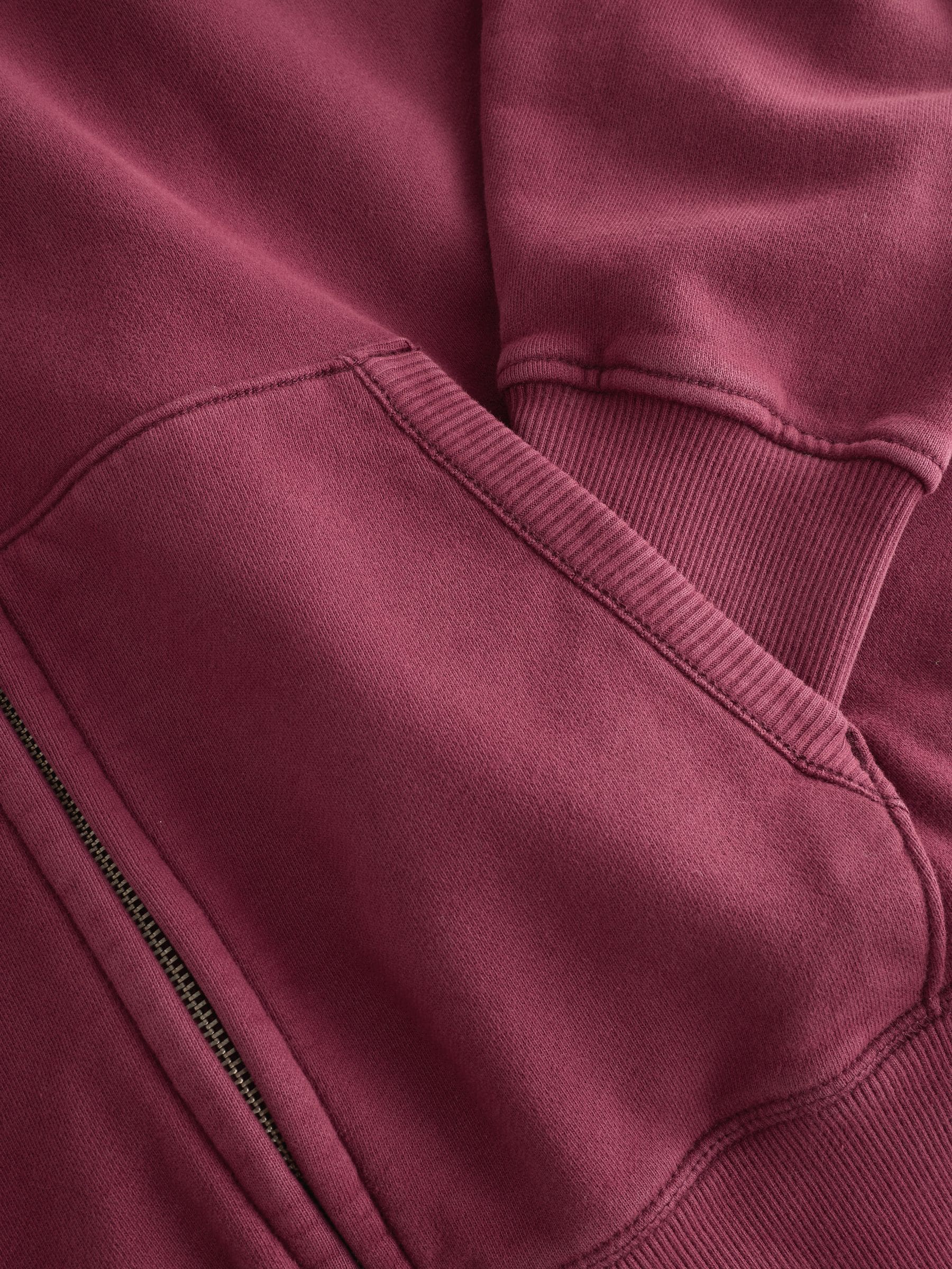 トップス LAST NEST WASHED ZIP HOODIE Buy Berry Red Zip Through Overhead Garment Washed Hoodie from Next USA