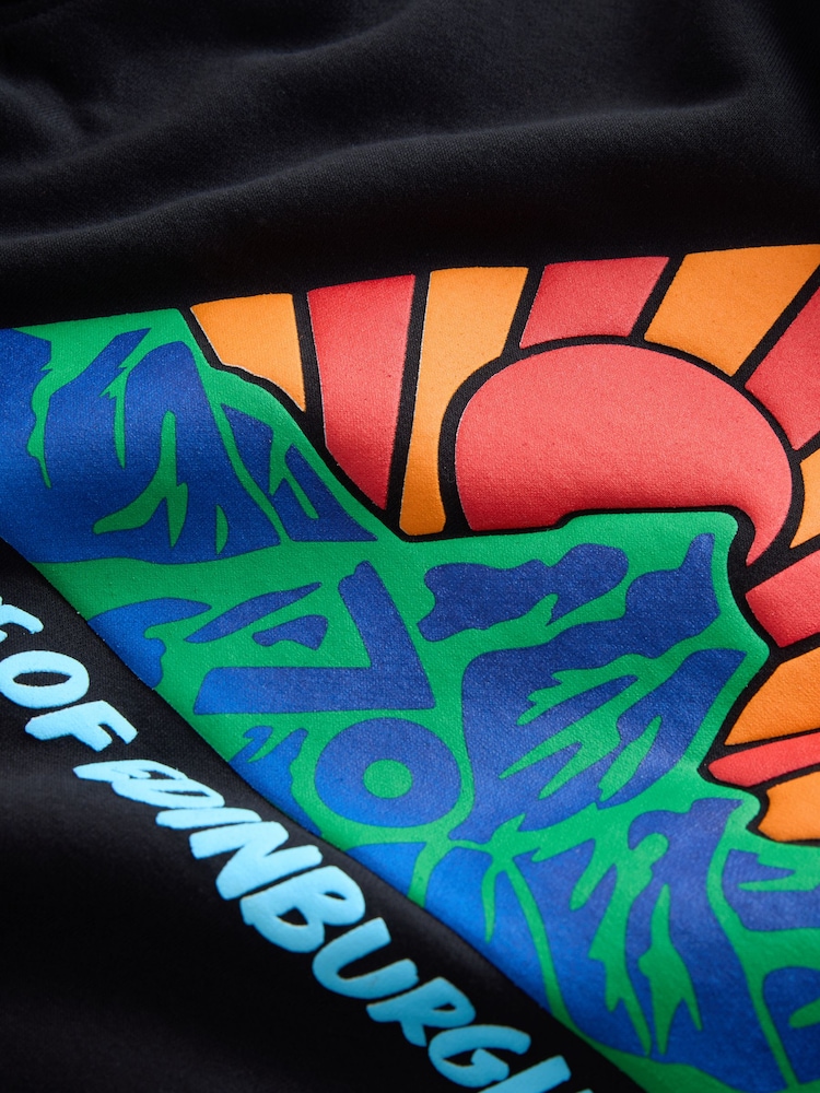 Black The Duke of Edinburgh's Award Sun Mountain Hoodie Celebrating 70 Years - Image 9 of 9 Black The Duke of Edinburgh's Award Sun Mountain Hoodie Celebrating 70 Years - Image 9 of 9