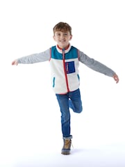 Tog 24 Blue Kids Damara Shaun The Sheep Sherpa Gilet - Image 1 of 7