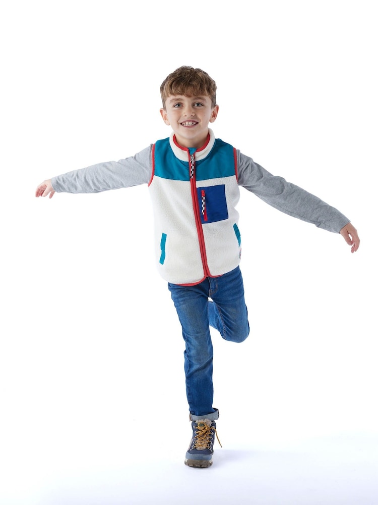 Tog 24 Blue Kids Damara Shaun The Sheep Sherpa Gilet - Image 1 of 7