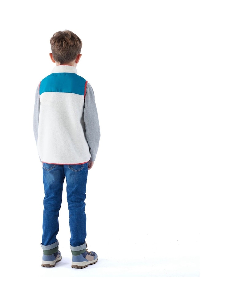 Tog 24 Blue Kids Damara Shaun The Sheep Sherpa Gilet - Image 2 of 7