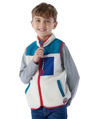 Tog 24 Blue Kids Damara Shaun The Sheep Sherpa Gilet - Image 3 of 7