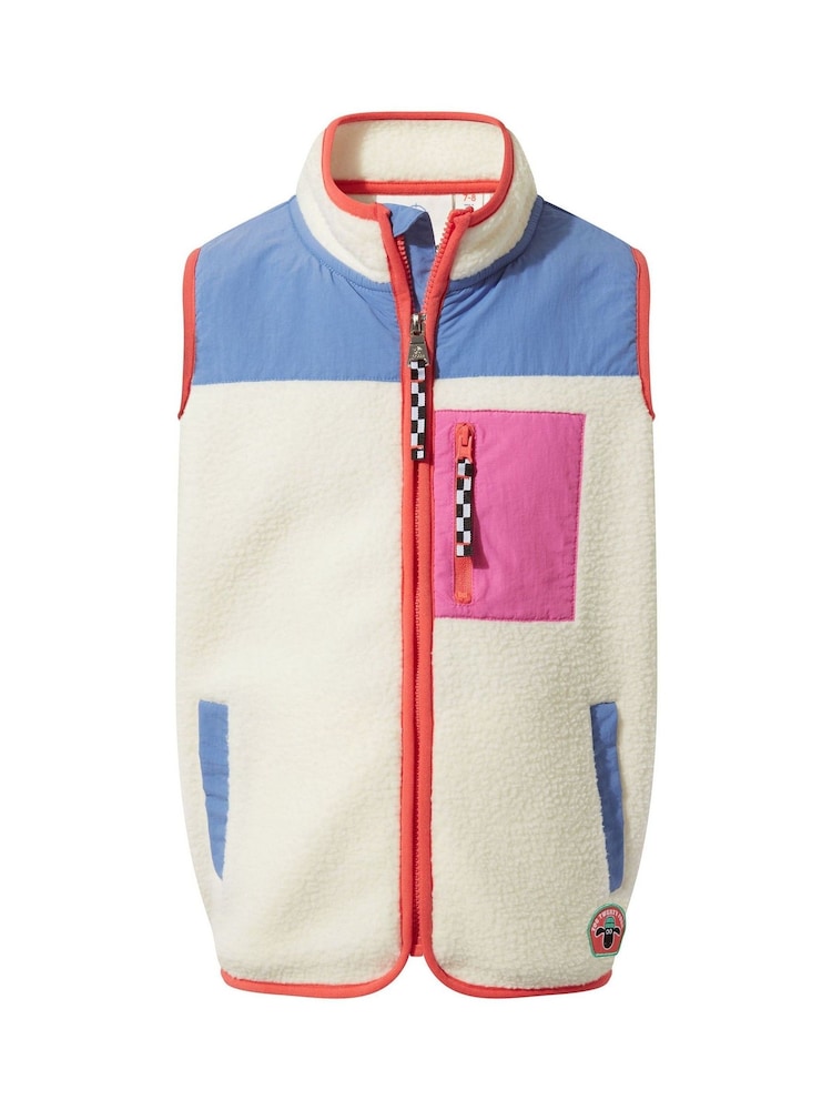 Tog 24 Blue Kids Damara Shaun The Sheep Sherpa Gilet - Image 6 of 6
