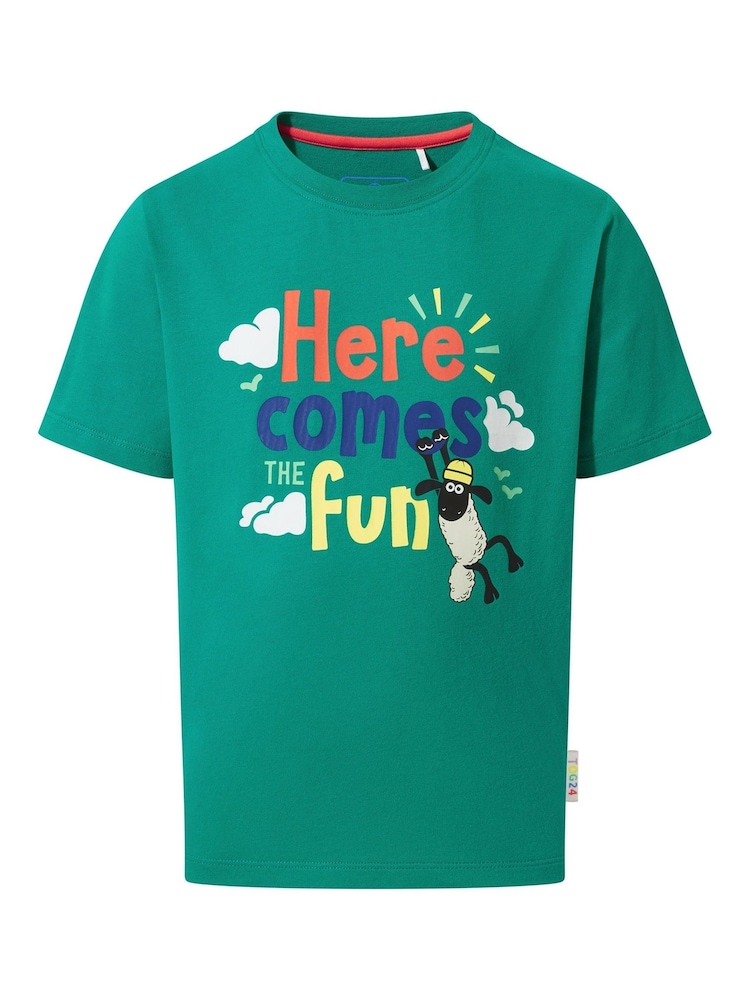 Tog 24 Green Kids Boreray Shaun The Sheep T-Shirt - Image 6 of 6